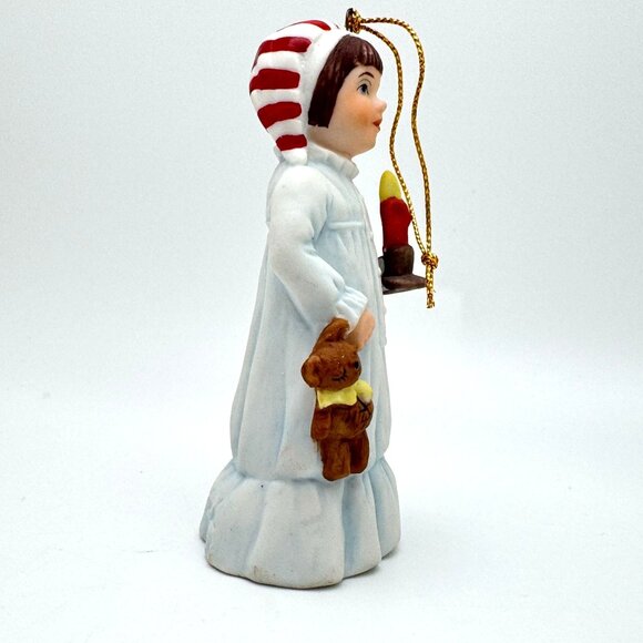 Vintage Reco Sandra Kuck "Timothy" Porcelain Christmas Ornament 1991 - Picture 7 of 8